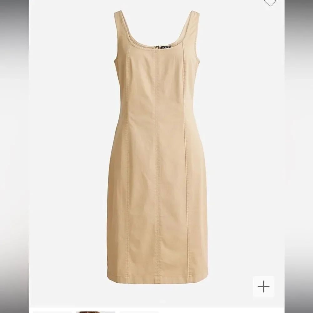 J. Crew Fitted lightweight chino dress*